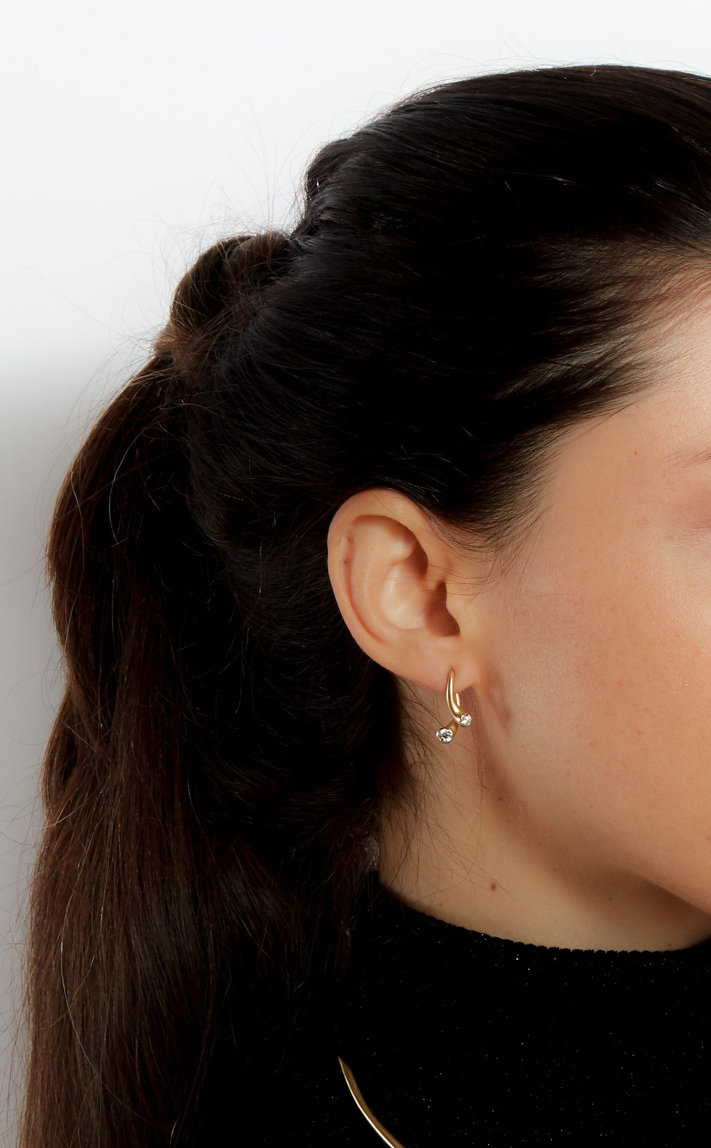 Whirl Mini Diamond Earrings